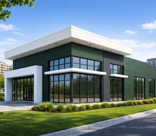 Commercial Bldg With Hardie Siding