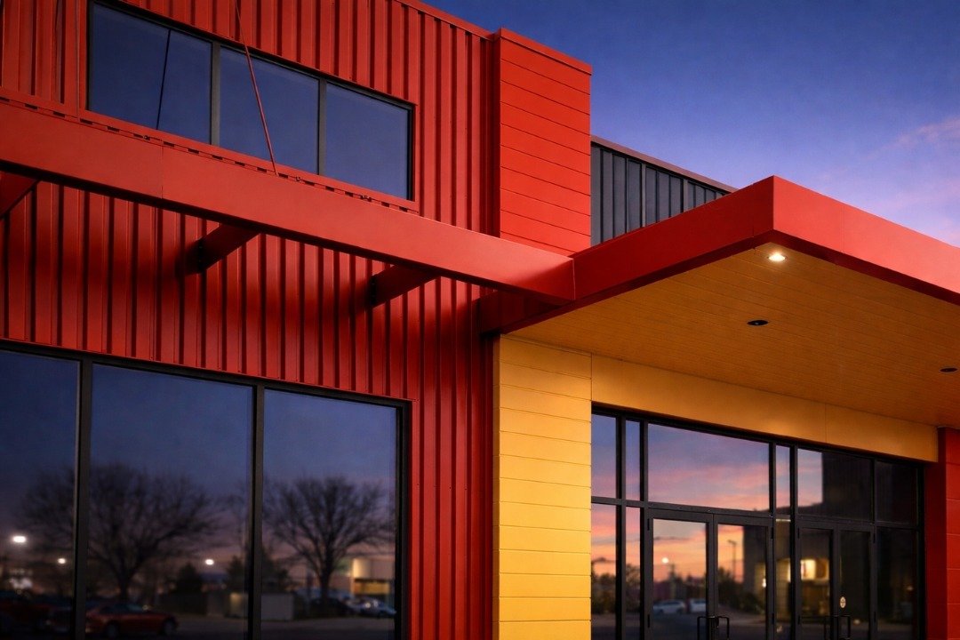 Commerial Bldg with Metal Siding