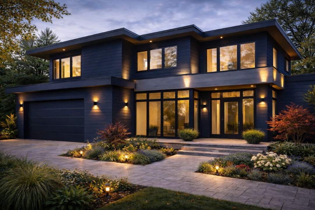 Home with Fiber Cement Siding