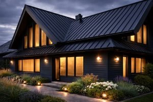 House with Metal Standing Seams